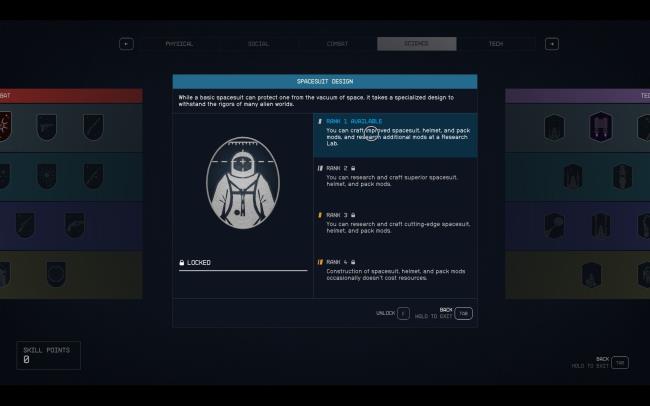 Starfield: Spacesuit Design skill