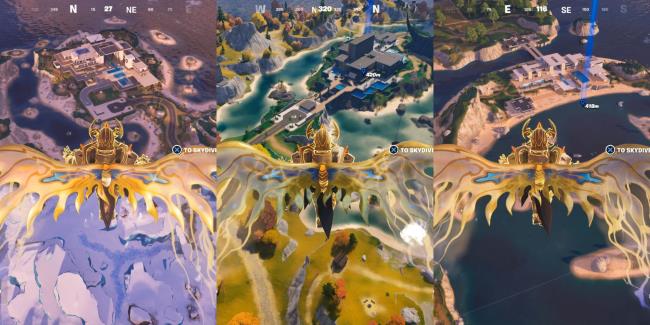 Overview of Sanguine Suites, Eclipsed Estate and Relentless Retreat in C4S4 Fortnite